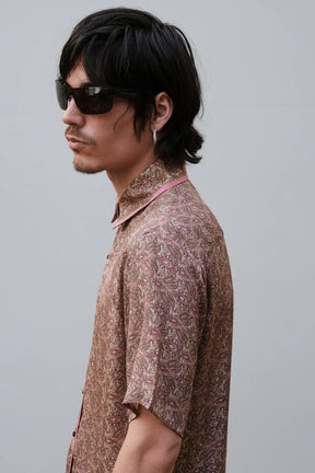 Paisley Motif Short Sleeve Shirt