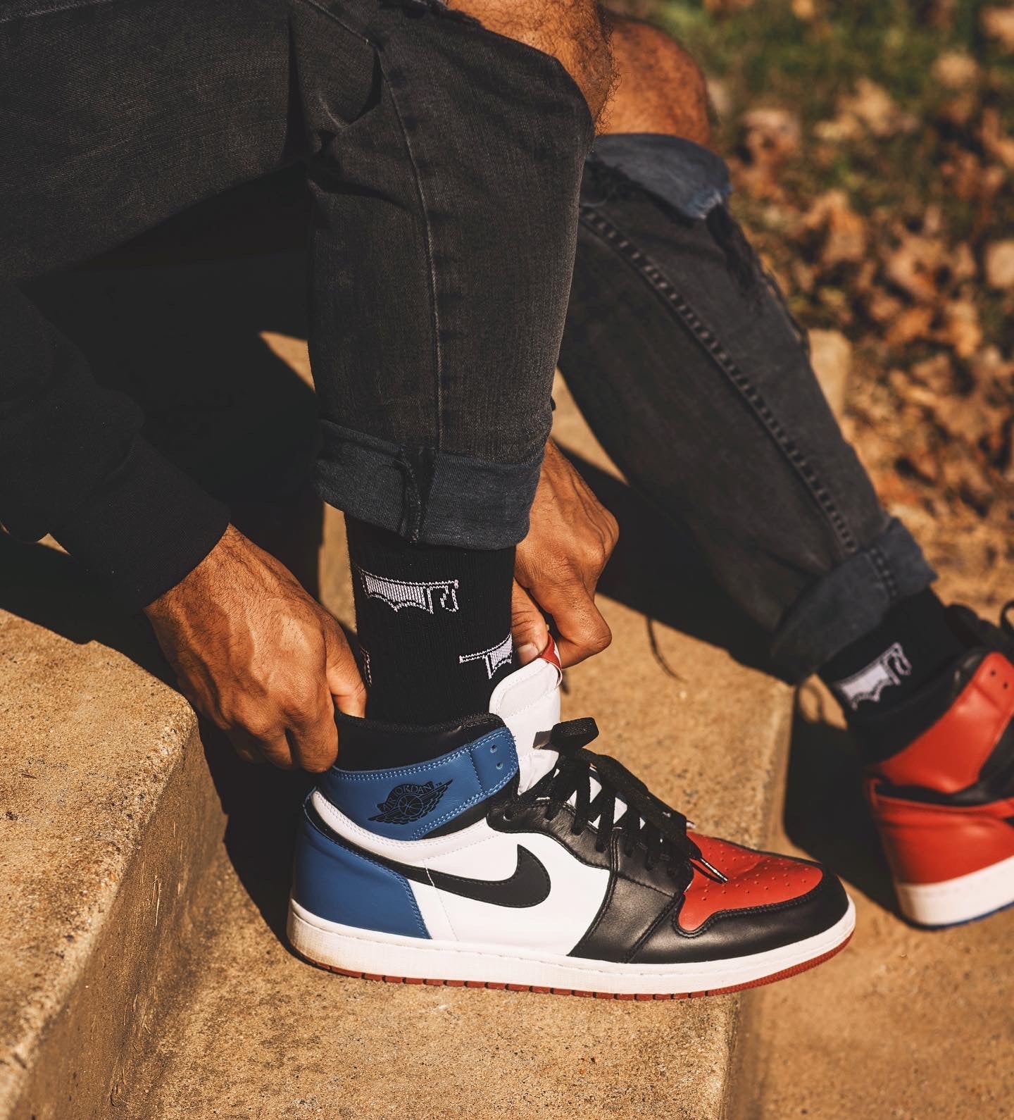 Collegiate Socks - Black