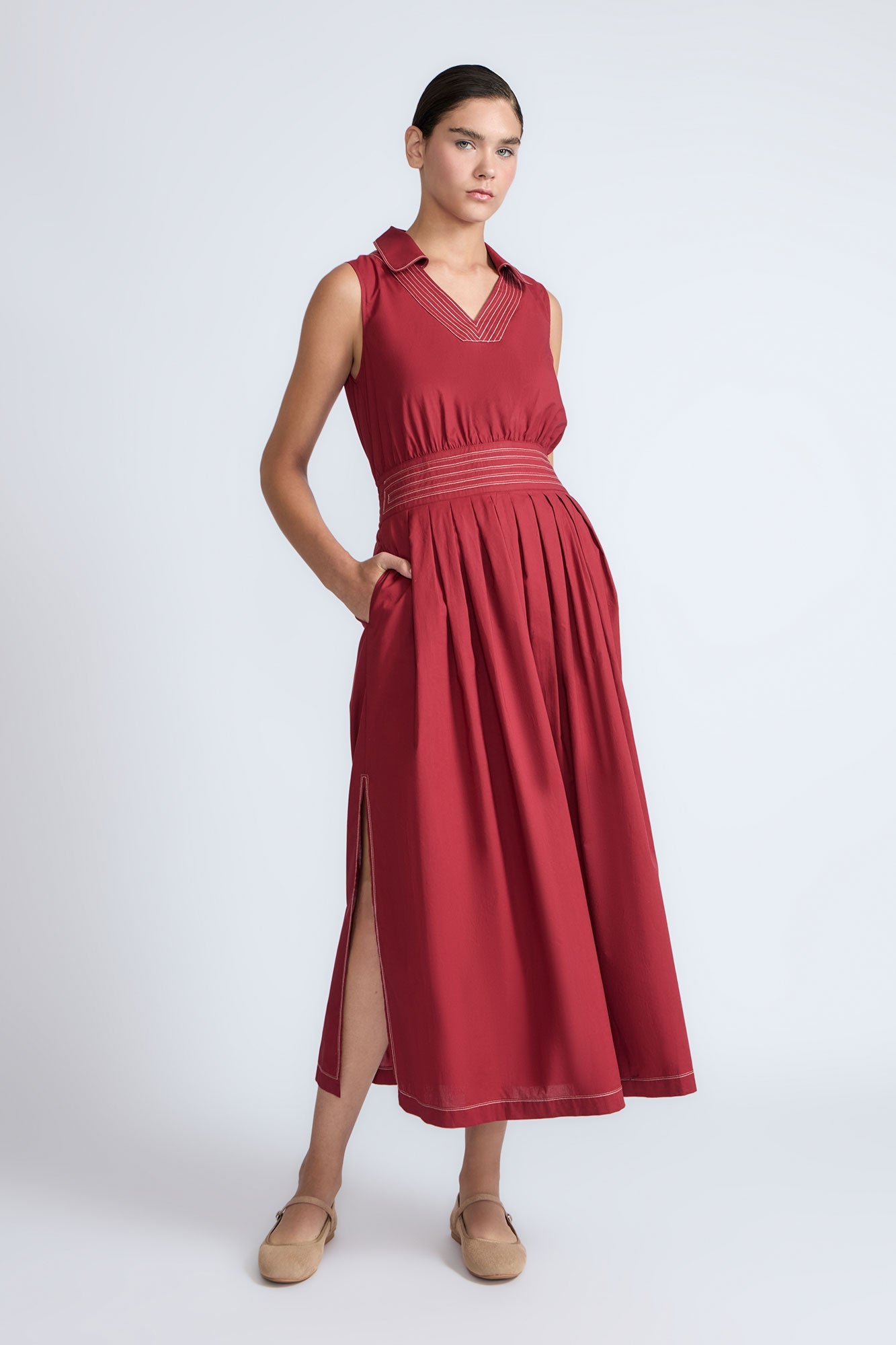 Isidora Dress | Wine
