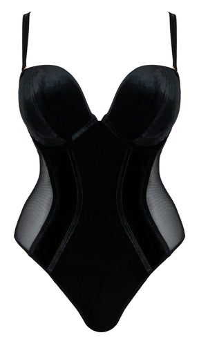 Curvy Kate Scantilly Icon Strapless Plunge Bodysuit Black
