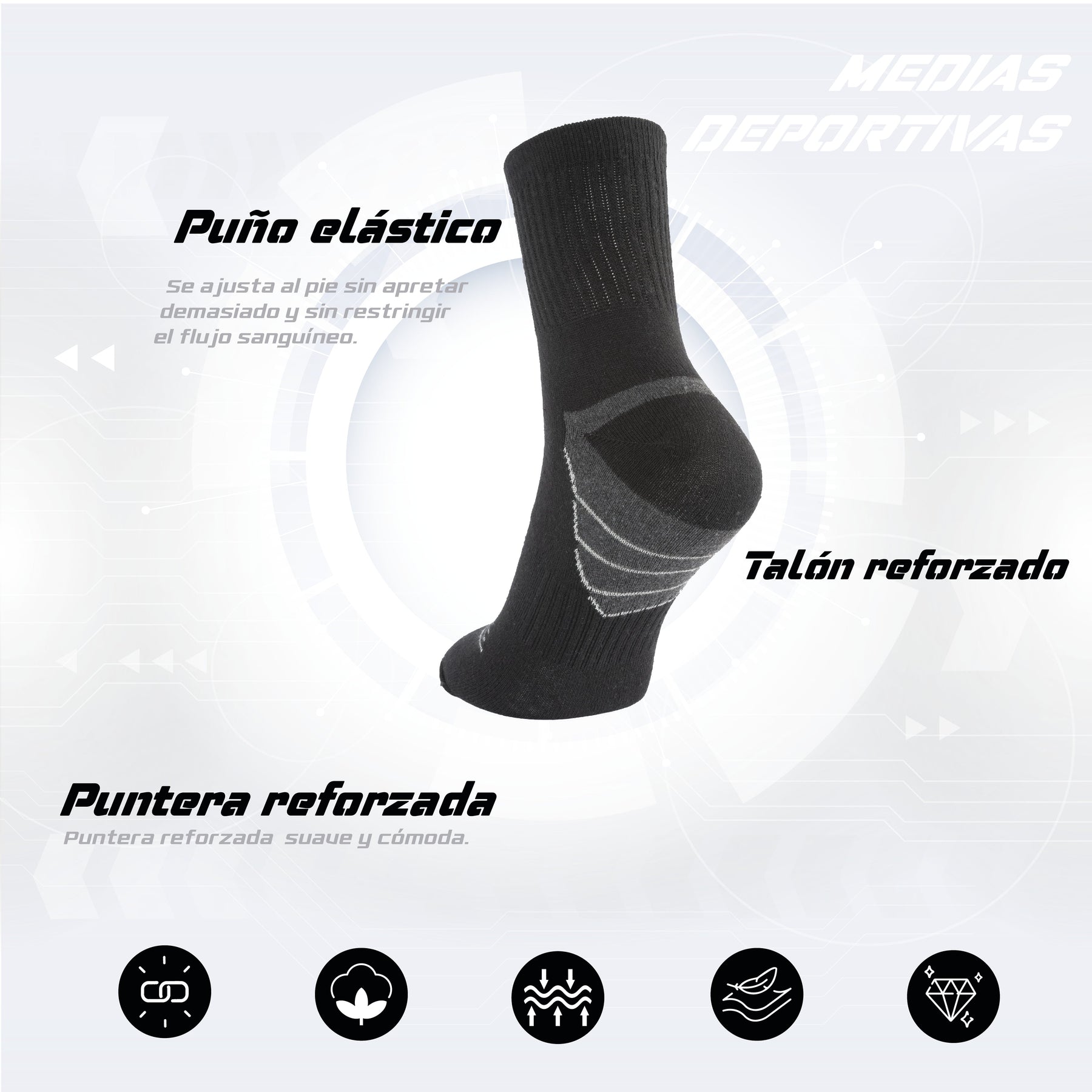 PACK DE 3 MEDIAS TENNIS