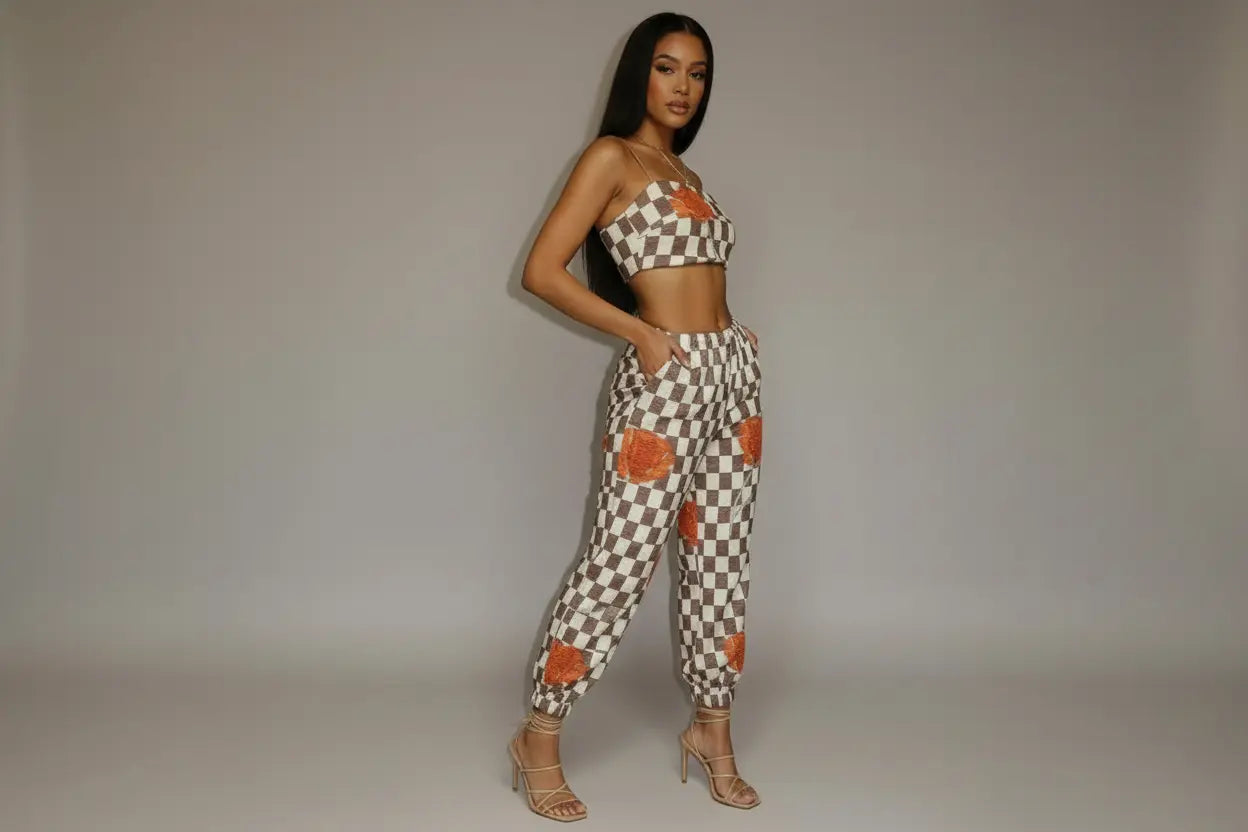 Sequin Crop Top