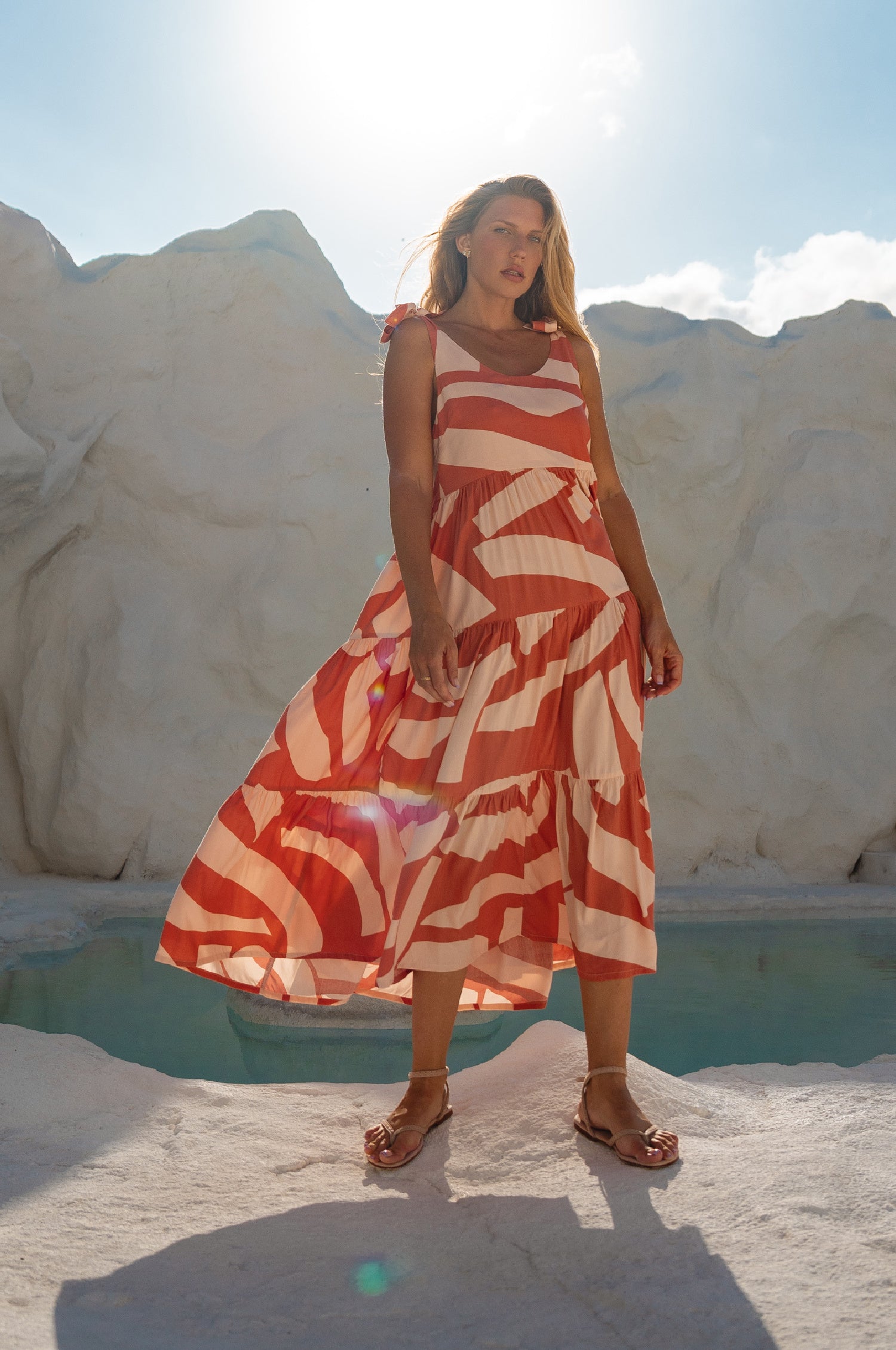 Fiesta Summer Maxi Dress - Mykonos