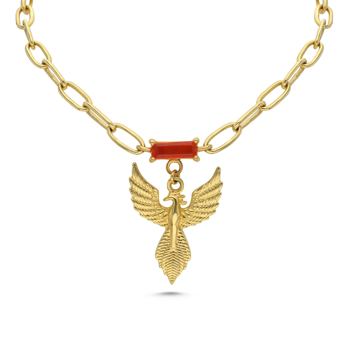 18k Gold Vermeil Phoenix Firekeeper Necklace