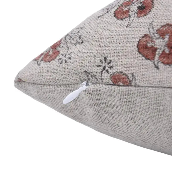 Unique Thick Linen Block Print Cushion Cover - Chitranjan