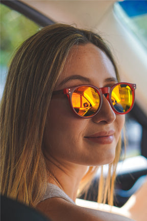 Red Candy Wooden Sunglasses-INTI