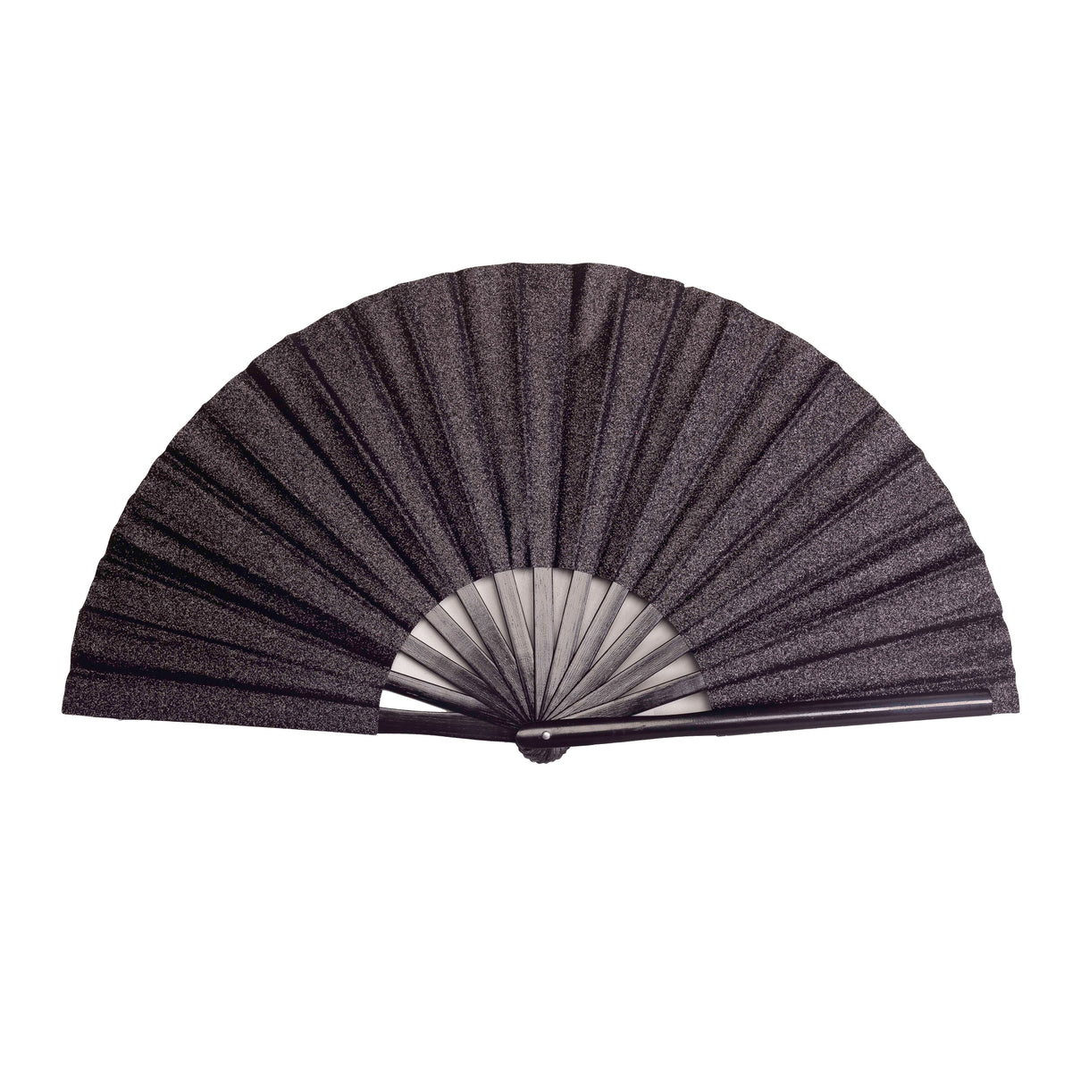 Auryana Black Glitter Clack Fan