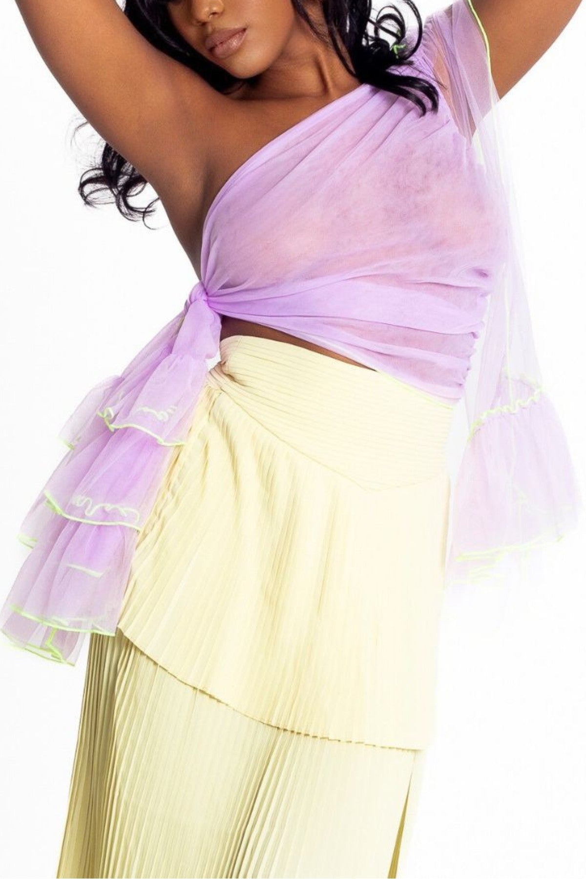 PALMALITA ONE-SHOULDER CROP