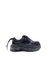 Sleek Eco-Friendly Black Sneakers Four