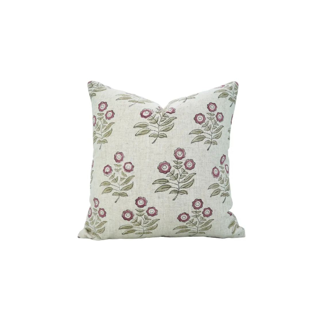 Bohemian Decorative Hand Block Viscose Linen Cushion Cover - Neha