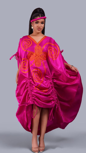 Picanto Pink Agbada Luxury kaftan Boubou dress