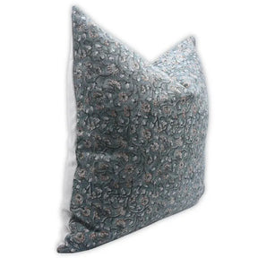 Unique Block Print Thick Linen Pillow Cover - Himachal