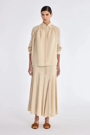 Ailani Linen Blend Jacket | Ecru