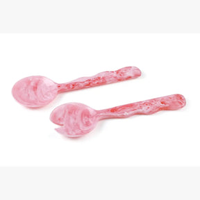Resin Salad Server- Pink (Set of 2), 12.40 x 3.93 Inches