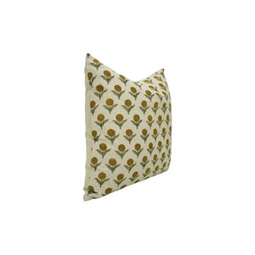 Stylish Block Print Boho Pure Linen Pillow Cover- Ganda Pushp