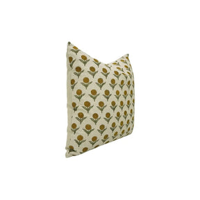 Stylish Block Print Boho Pure Linen Pillow Cover- Ganda Pushp
