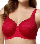 Elila Stretch Lace Full Coverage Underwire Red