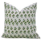 Artisan Hand-Carved Made Block Printed Pure Linen Pillow Cover - Ashoka