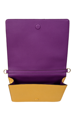 Artepara Spring Signature Hand-Embroidered Leather Clutch