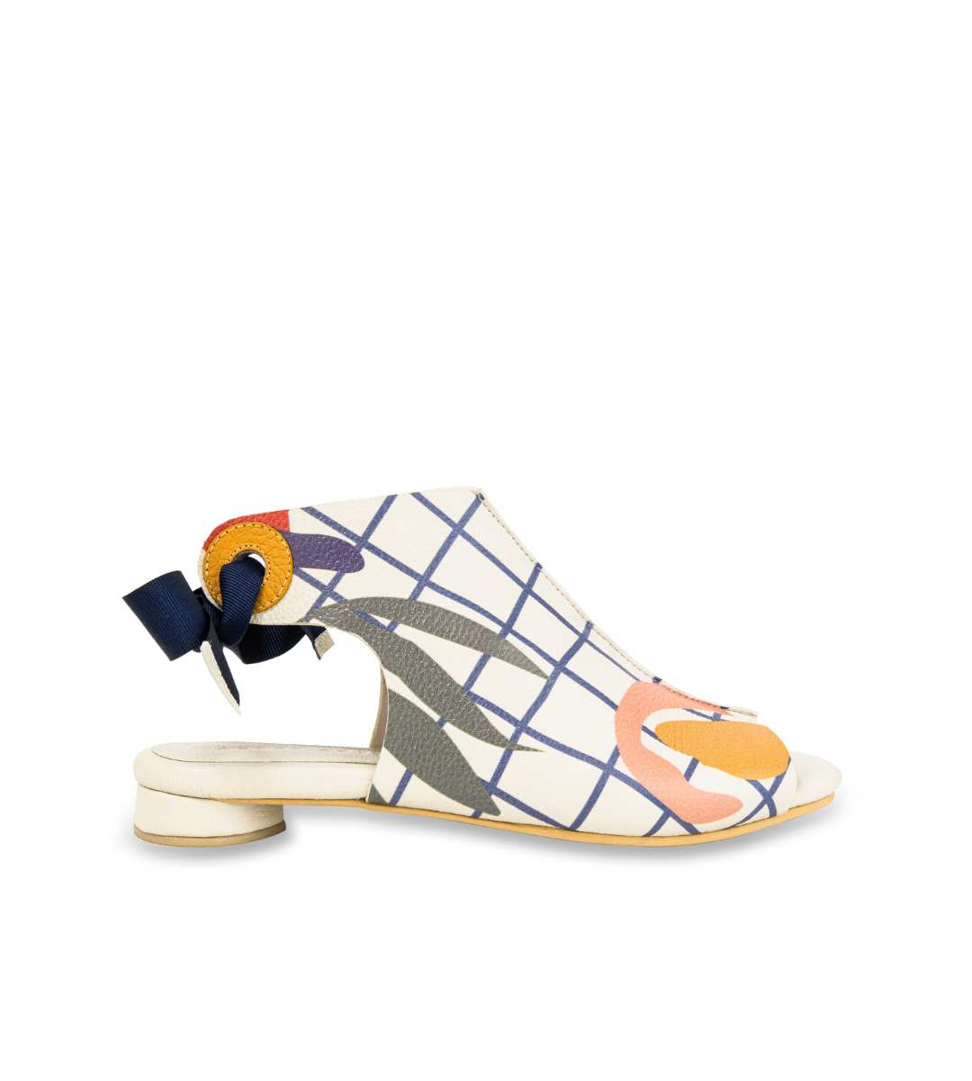 Matisse Leather Flat Print Sandals