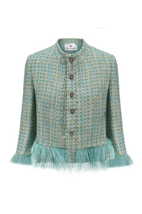 Peace Feather Blazer Blue