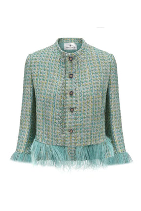 Peace Feather Blazer Blue