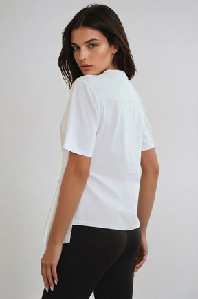 Élise Asymmetric Drape Top