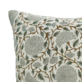 Bohemian Hand Block Print Viscose Linen Pillow Cover - Karwa Chauth