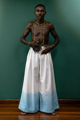 Air Draped E-leg Ombrã© Trousers