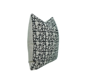 Artisan Hand Block Printed DesignThick Linen Pillow Cover- Midnight