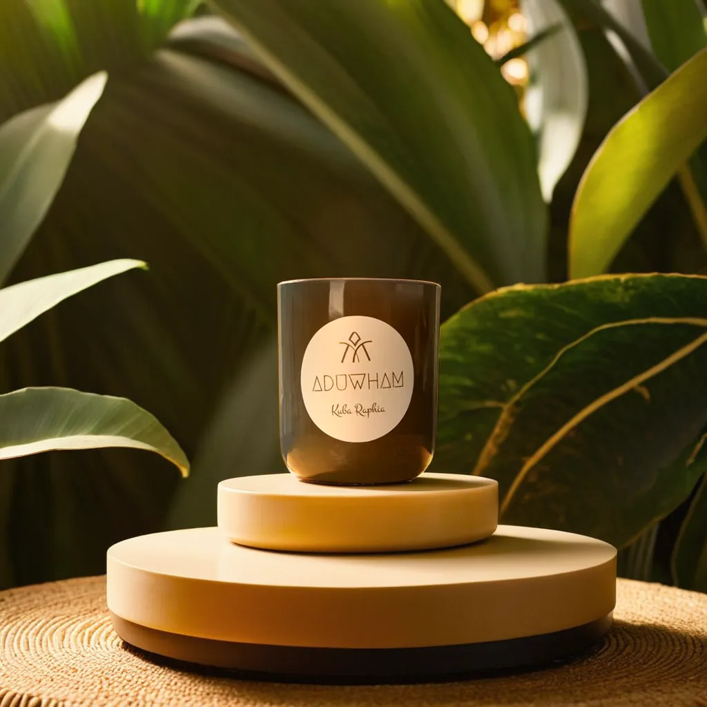 Kuba Raphia Candle