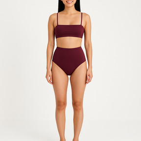 The Naomi Burgundy Bikini Set