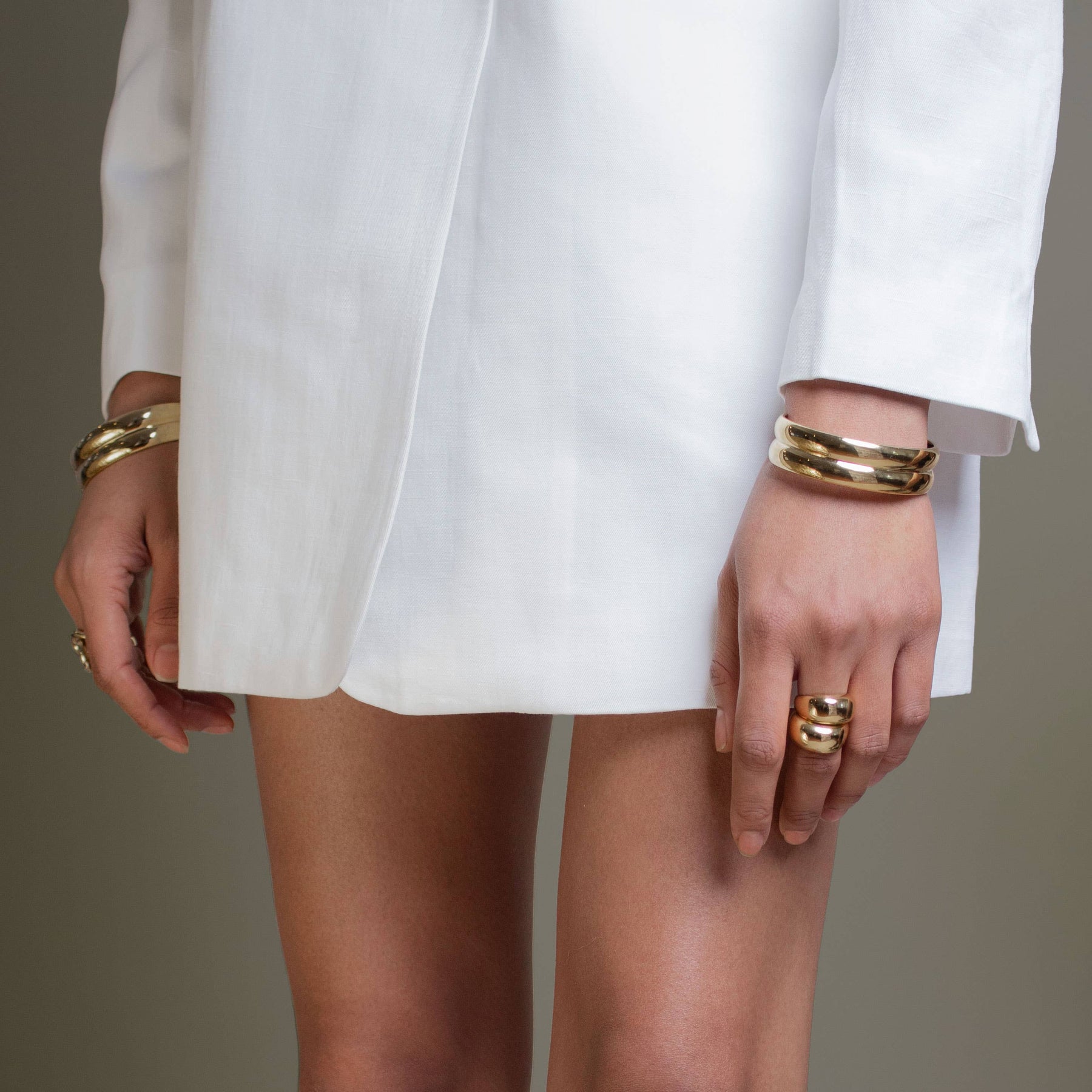 Chunky Gold Statement Bangle