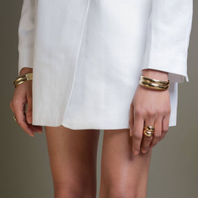 Chunky Gold Statement Bangle