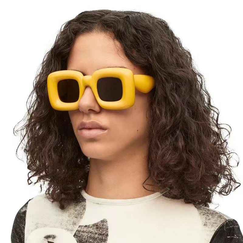 New Inflatable Sunglasses Funny Square Street Sunglasses