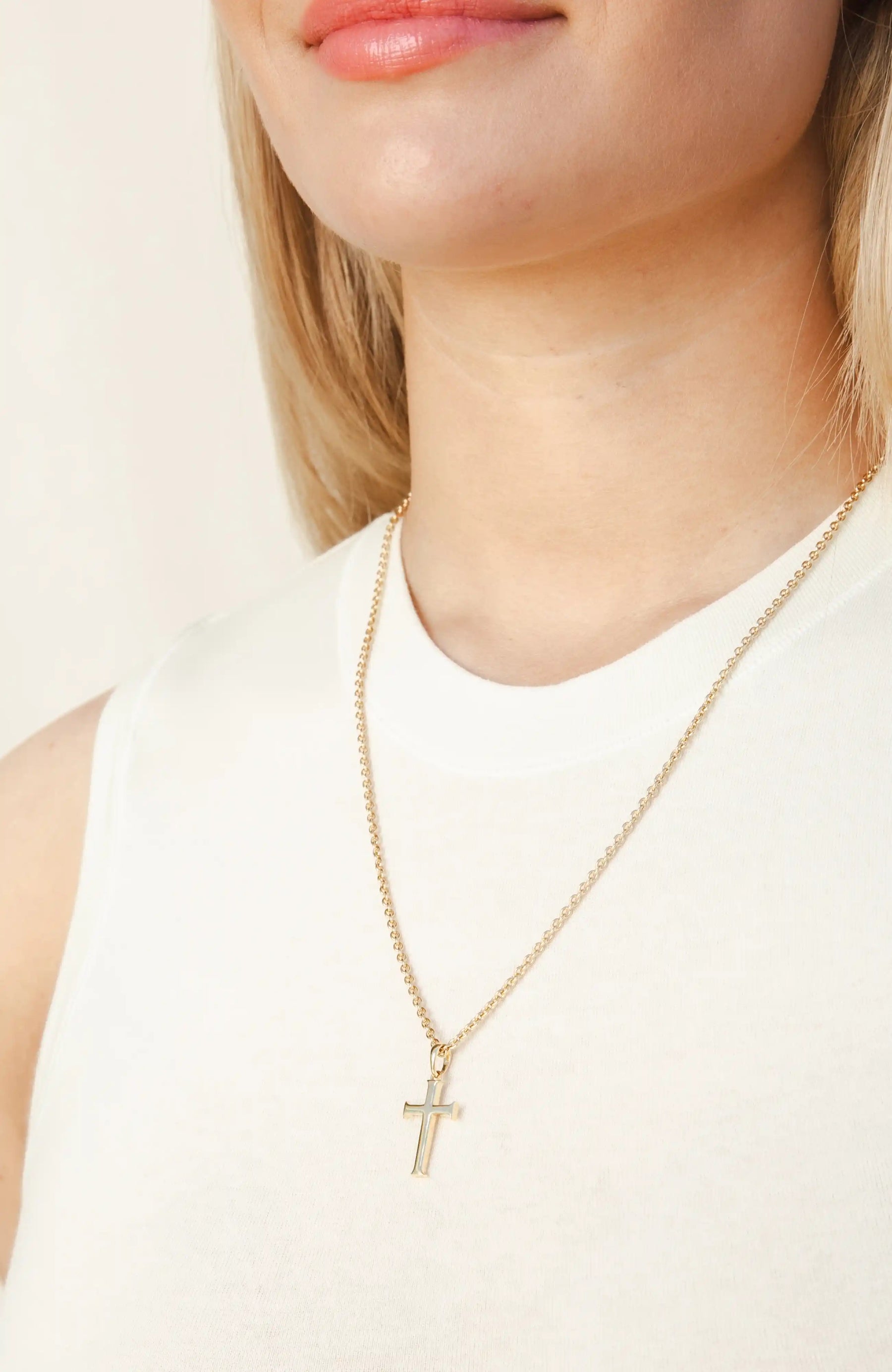Large Cross Pendant Necklace