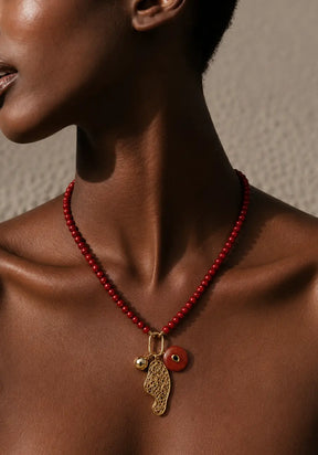 Simone Sculptural Charm Necklace