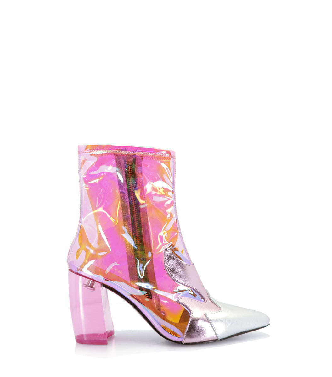 Stylish Pink PVC Booties Tour