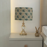 Artisan Pure Linen Block Printed Fabric Lampshade – Pushp Samitha