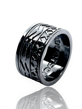 Kenzie African Wax Print Fabric Ring