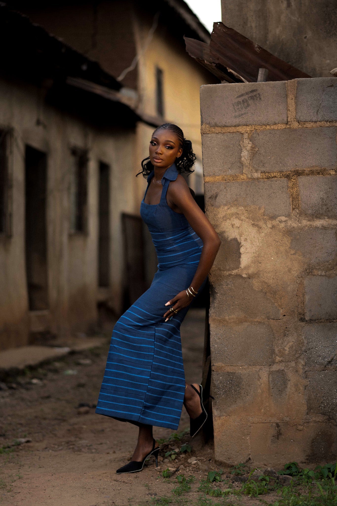 Irisi Halter Neck Maxi Dress