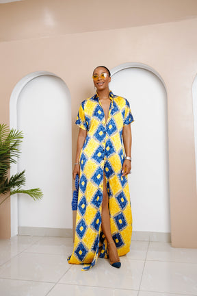 Adazuru Silk Ankara Kaftan