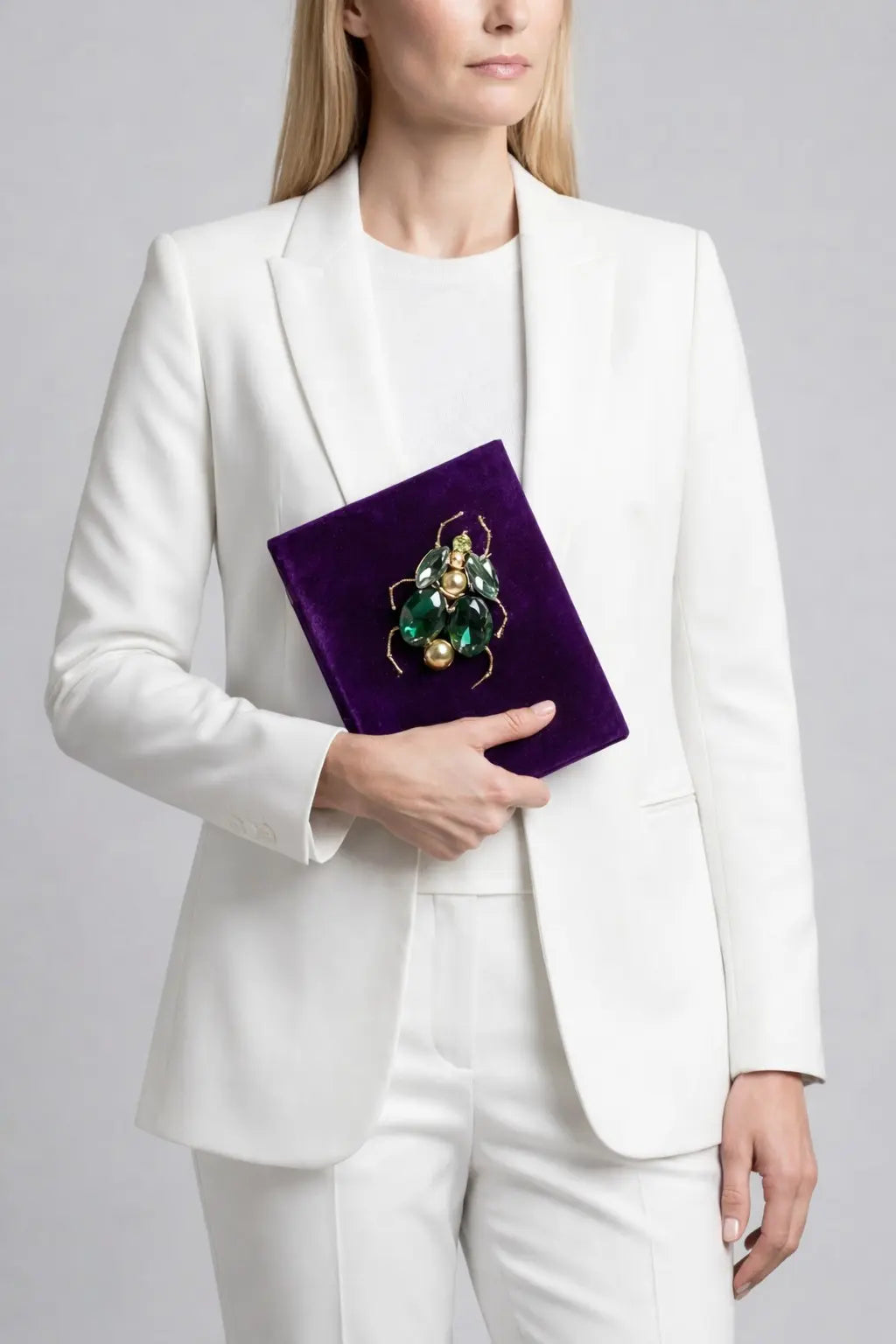 Tofe Velvet Book Clutch