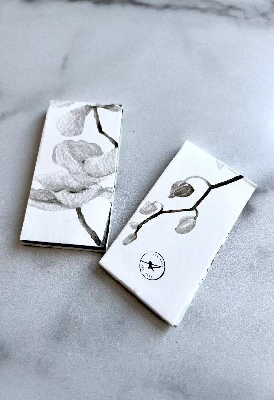 Collectible Hand-illustrated Long Stem Matchbooks ( Set Of 2)