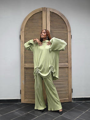 LIYA PLEAT TWO PIECE - OLIVE