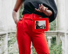 Jamilah Acrylic Top Handle Bag