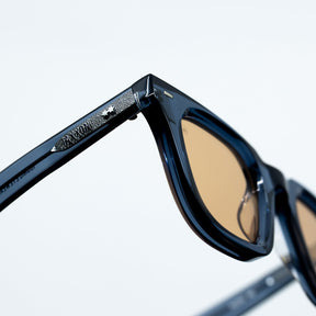 Zid Sunglasses with Onyx Frame & Brown Lens