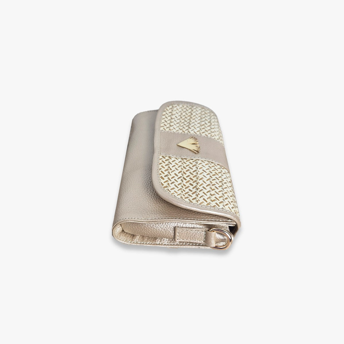 Gold Clutch leather Zen Bag