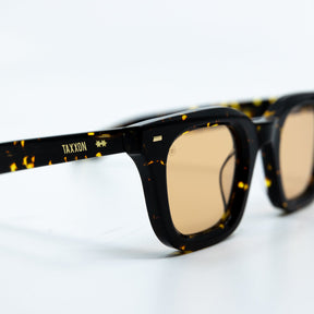 Zid Sunglasses with Tortoise Frame & Orange Lens