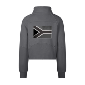 Women Cropped Half-Zip Sweatshirt